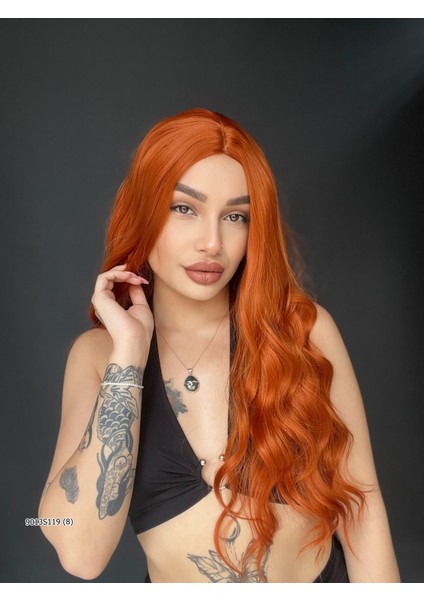 Doğal Su Dalgalı Uzun Perçemsiz Tepe Kısmı Deri Fiber Peruk Bakır fiyatları