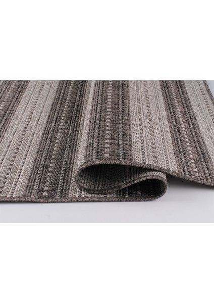 Ely E2552Y Antrasit Hasır Dokulutozsuz Havsız Özel Ölçü Antre Mutfak Balkon Salon Halı Kilim Yolluk