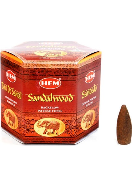 Sandalwood Back Flow Cones ( Lisinya )