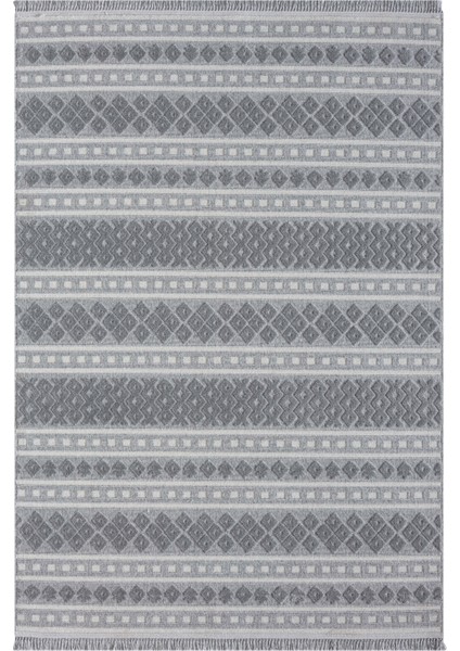 Inta 151N Gri Havsız Tozsuz Kilim Özel Ölçü Salon Antre Mutfak Balkon Halısı indirimleri