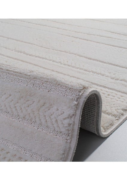 Inta 154N Krem Havsız Tozsuz Kilim Özel Ölçü Salon Antre Mutfak Balkon Halısı modelleri