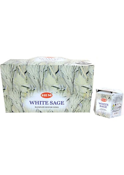 White Sage Back Flow Cones ( Lisinya )