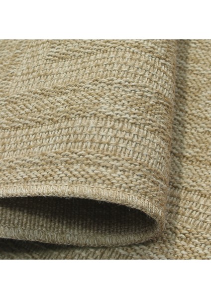 Indore BE668J Bej Tozsuz Salon Mutfak Koridor Yolluk Jüt Hasır Görünümlü Halı fırsatları