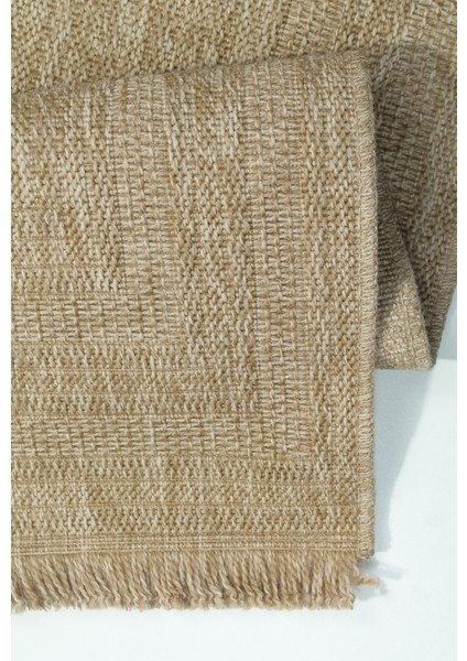 Indore BE668J Bej Tozsuz Salon Mutfak Koridor Yolluk Jüt Hasır Görünümlü Halı indirimleri