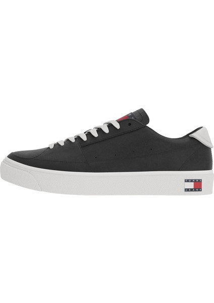 Tommy Hilfiger Siyah Erkek Sneaker Tjm Vulcanızed Ess