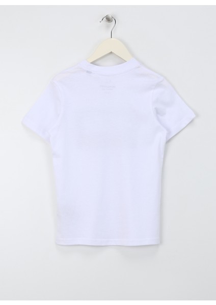 Baskılı Beyaz Erkek Çocuk T-Shirt Jcologan Tee Ss Crew Neck Ss24 Jnr fiyatları