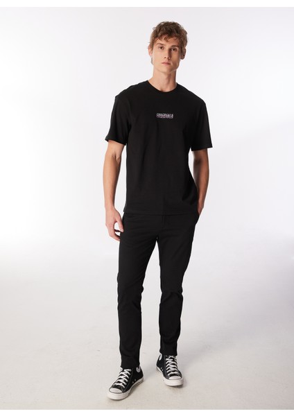 Yuvarlak Yaka Siyah Erkek T-Shirt Jorlafayette Emb Tee Ss Crew Neck fiyatları