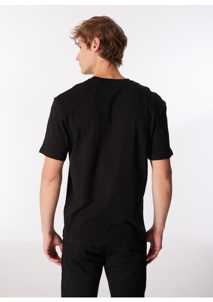 Yuvarlak Yaka Siyah Erkek T-Shirt Jorlafayette Emb Tee Ss Crew Neck indirimleri