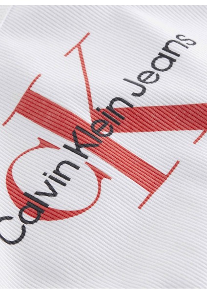 Yuvarlak Yaka Baskılı Beyaz Kadın Atlet J20J223160YAF fiyatları