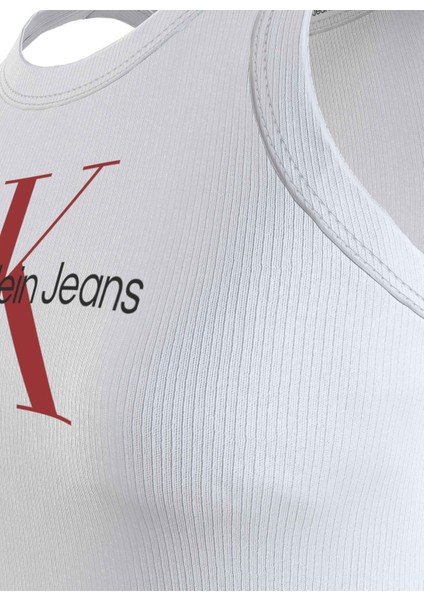 Yuvarlak Yaka Baskılı Beyaz Kadın Atlet J20J223160YAF modelleri