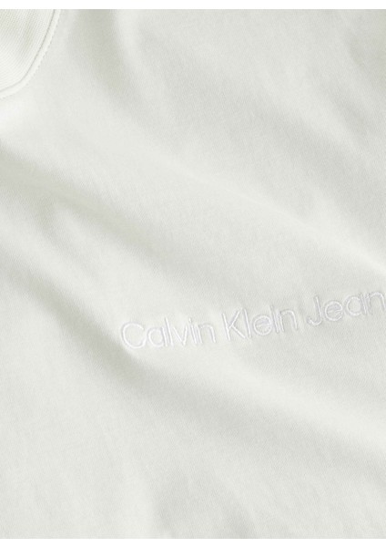 Bisiklet Yaka Baskılı Beyaz Kadın T-Shirt J20J223701CGA fiyatları