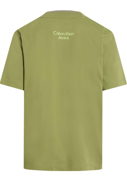 Baskılı Yeşil Erkek T-Shirt J30J325201L9N modelleri