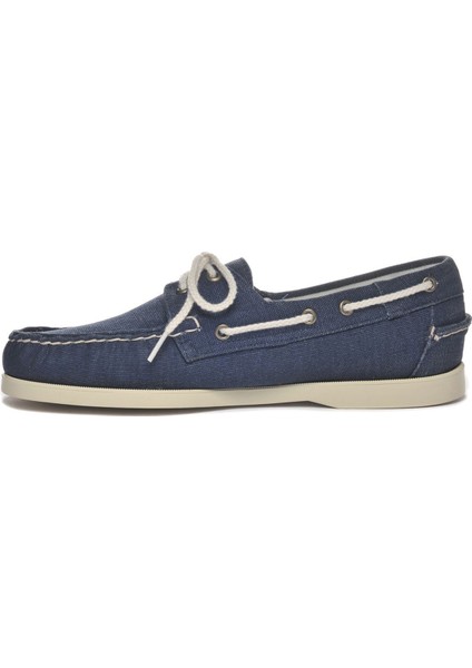 Lacivert Erkek Günlük Ayakkabı Sebago Portland Washed Canvas