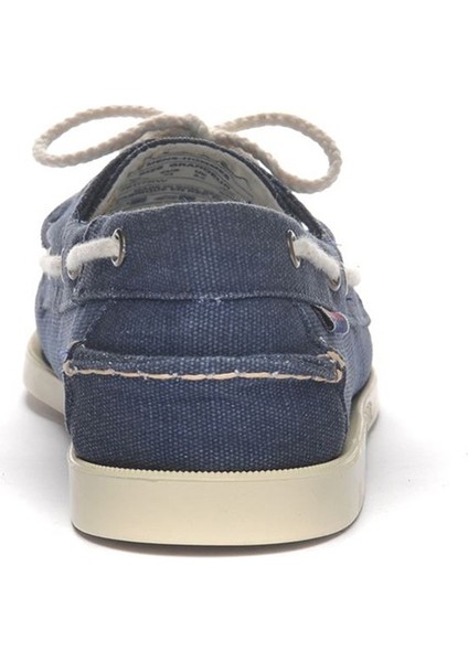 Lacivert Erkek Günlük Ayakkabı Sebago Portland Washed Canvas