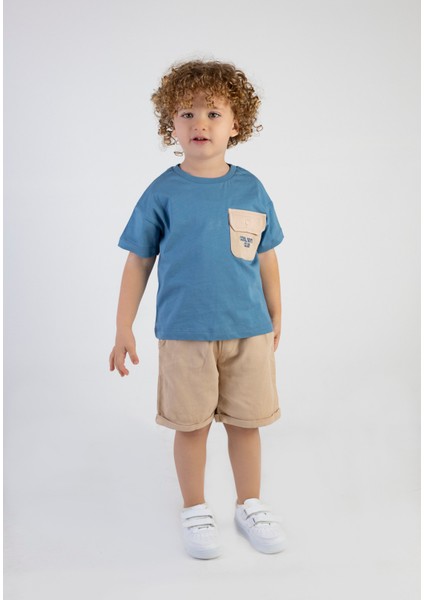 Erkek Çocuk Cool Boys Baskılı-Gardin Pantalon Alt Üst Takım modelleri