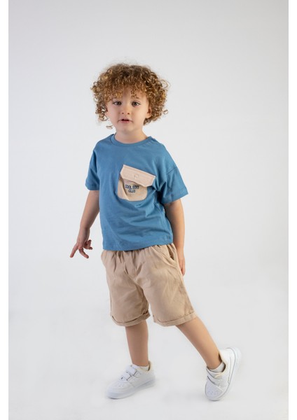 Erkek Çocuk Cool Boys Baskılı-Gardin Pantalon Alt Üst Takım fırsatları