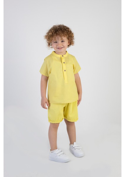 Erkek Çocuk Gömlek-Gardin Şort Alt Üst Takım fırsatları