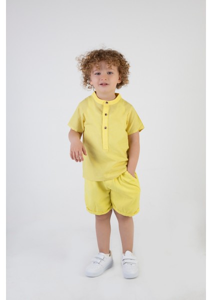 Erkek Çocuk Gömlek-Gardin Şort Alt Üst Takım indirimleri