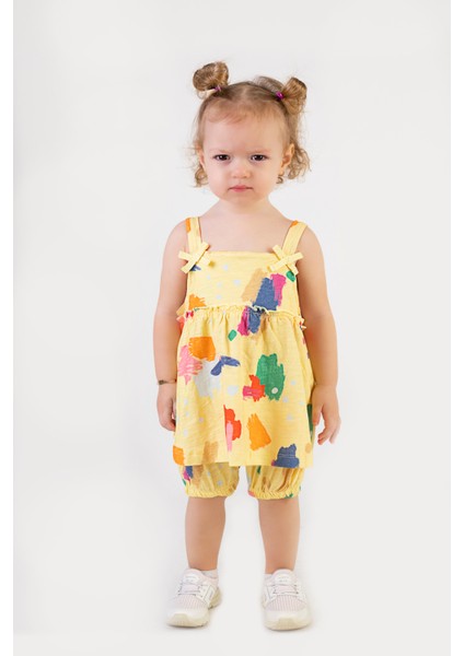 Kız Bebek Tunik Model Şortlu Alt-Üst Takım modelleri