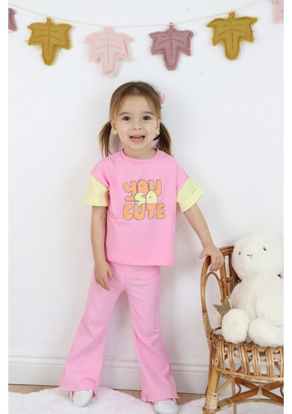 Kız Çocuk So Cute Baskılı Yazlık Ikili Takım fiyatları