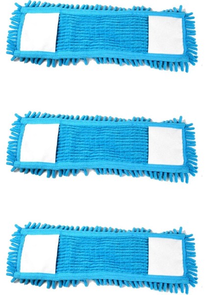 Mikrofiber Islak Kuru Nemli Makarna Şönil Palet Tablet Mop Yedeği - 80 Cm. - 3 Adet