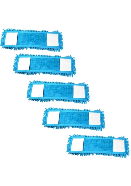 Mikrofiber Islak Kuru Nemli Makarna Şönil Palet Tablet Mop Yedeği - 40 Cm. - 5 Adet