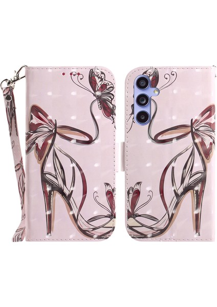 Samsung Galaxy A35 5g 3D Desen Baskı Askılı Yüksek Topuklu Telefon Kılıfı (Yurt Dışından)