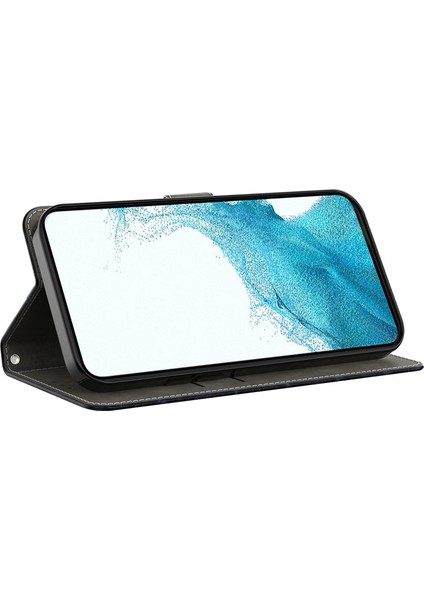 Samsung Galaxy A35 5g Deri Baskılı 3D Desen Standlı Altın Telefon Kılıfı (Yurt Dışından)