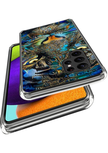 Samsung Galaxy S24 Ultra Soft Tpu Arka Desen Baskı Bakışı Telefon Kılıfı (Yurt Dışından) fiyatları