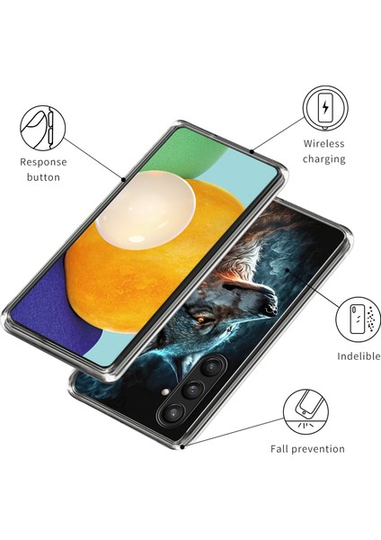 Samsung Galaxy S24 Tpu Çizilmez Desen Baskılı Vahşi Kurt Portresi Telefon Kılıfı (Yurt Dışından) modelleri
