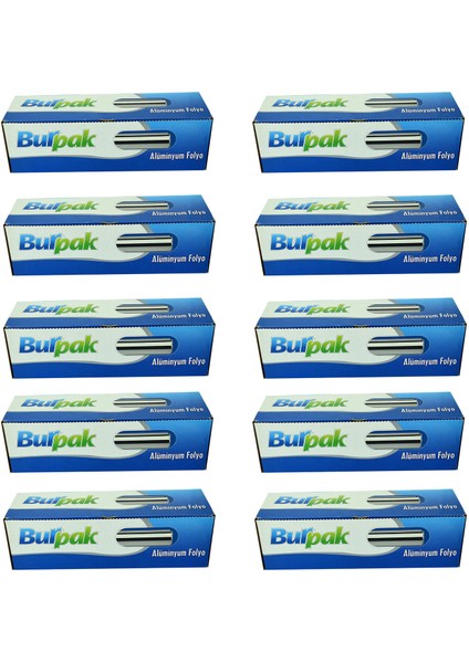 Alüminyum Folyo 30 cm x 100 Metre 10 Mikron 10 Paket
