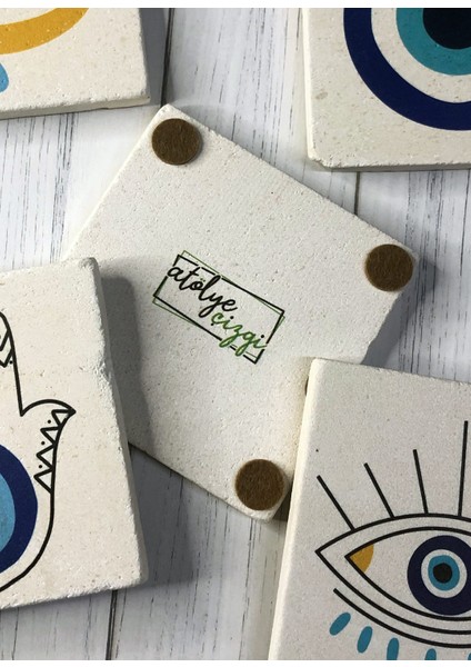 Dandelion Yabani Çiçek Karahindiba Taş Bardak Altlığı 4 Lü Set fiyatları