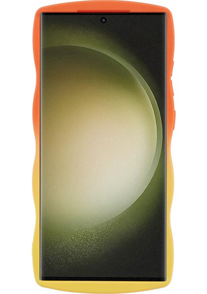 Jtw Serisi Samsung Galaxy S24 Ultra Dalgalı Kenar Tpu Çift Taraflı KaTuruncu + Sarı Telefon Kılıfı (Yurt Dışından) fiyatları