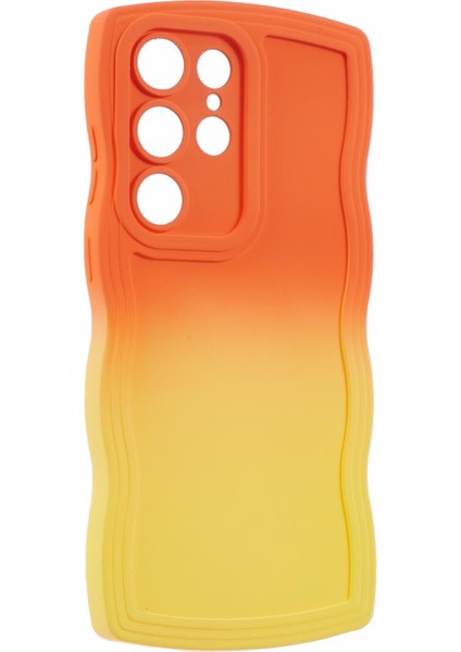 Jtw Serisi Samsung Galaxy S24 Ultra Dalgalı Kenar Tpu Çift Taraflı KaTuruncu + Sarı Telefon Kılıfı (Yurt Dışından) modelleri