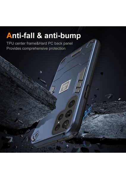 Samsung Galaxy S24 Ultra Pc + Tpu Koruma Cep u Lacivert 2'si 1 Arada Telefon Kılıfı (Yurt Dışından) modelleri
