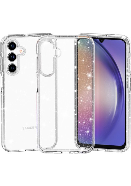 Samsung Galaxy A35 5g Pc+Tpu Çizilmez Sparkly Glitter Cep u Telefon Kılıfı (Yurt Dışından)