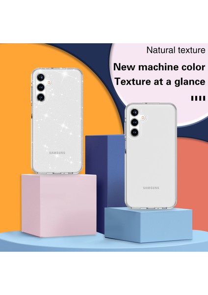 Samsung Galaxy A35 5g Pc+Tpu Çizilmez Sparkly Glitter Cep u Telefon Kılıfı (Yurt Dışından)