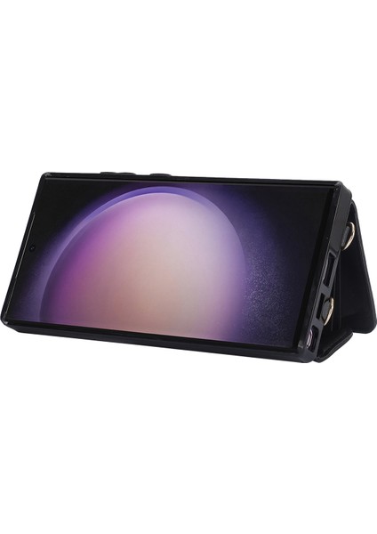 026 Samsung Galaxy S23 Ultra Kart Yuvaları 2 Askılı Kickstand Telefon Kılıfı (Yurt Dışından) modelleri