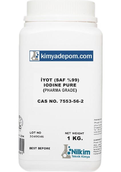 Iyot (Saf) %99 1 Kg. fiyatları