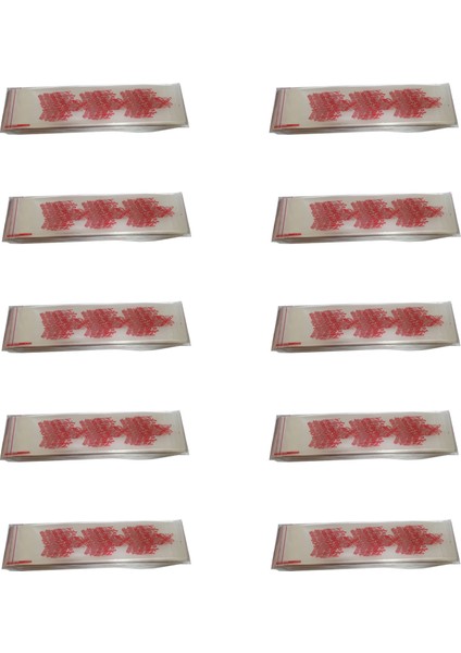 Çatal Kaşık Bıçak Poşeti - Afiyet Olsun Yazılı Baskılı - Şeffaf - 1 Kg. Lık 10 Paket