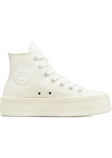 Chuck Taylor All Star Modern Lift Platform Canvas Kadın Günlük Ayakkabı A06140C Krem