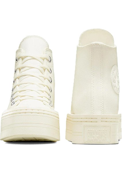 Chuck Taylor All Star Modern Lift Platform Canvas Kadın Günlük Ayakkabı A06140C Krem fırsatları