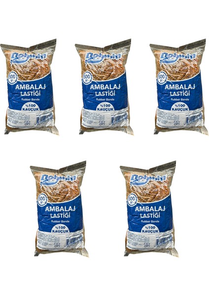 Dolphin Kauçuk Ambalaj Paketleme Lastiği Çap : 70 mm 500 grlık 5 Paket