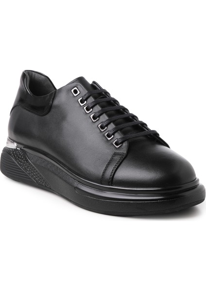 Erkek Sneaker ( Günlük) KA-ALFA3203 John May Siyah Cemre-Siyah Kırışık
