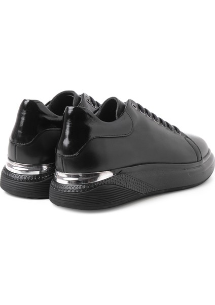 Erkek Sneaker ( Günlük) KA-ALFA3203 John May Siyah Cemre-Siyah Kırışık