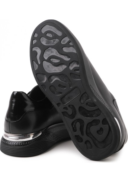 Erkek Sneaker ( Günlük) KA-ALFA3203 John May Siyah Cemre-Siyah Kırışık