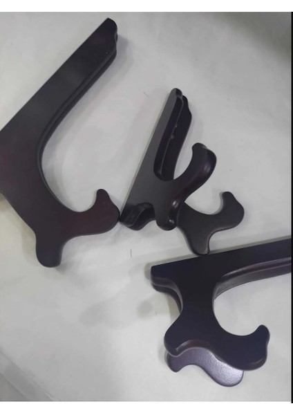 21CM Ahşap Teşhir Ayağı Ev Aksesuar Süs Tabak Sergisi Için Kolay Temizlenir 1 Adet