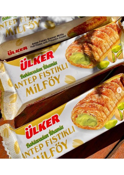 Antep Fıstıklı Milföy 28 gr x 24 Adet
