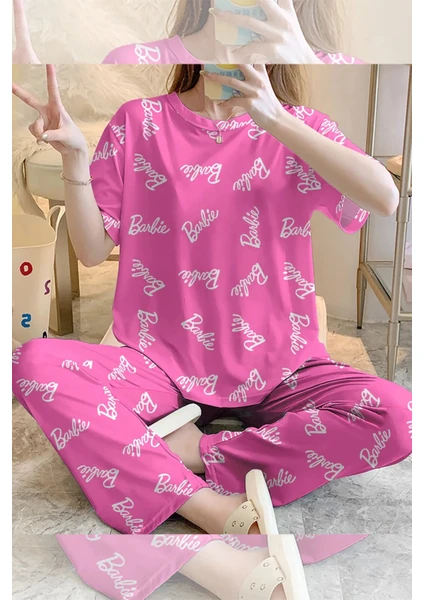 Rasa Home Wear Kısa Kollu Pijama Takımı Barbie