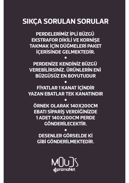 Mix 6 Desenli Süet Oturma Odası Salon Fon Perde Dijital Baskılı Ekstrafor Büzgü Tek Kanat PRD-1009